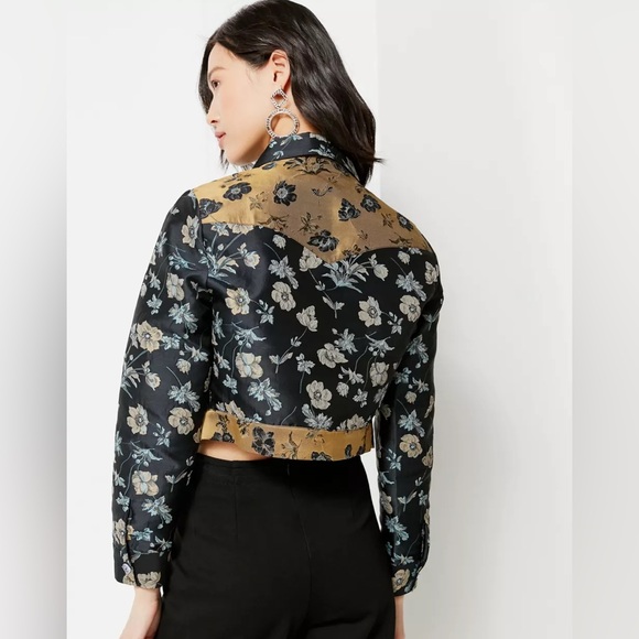 Urban Outfitters Western Colorblock Floral Gas Jacket - Picture 4 of 10